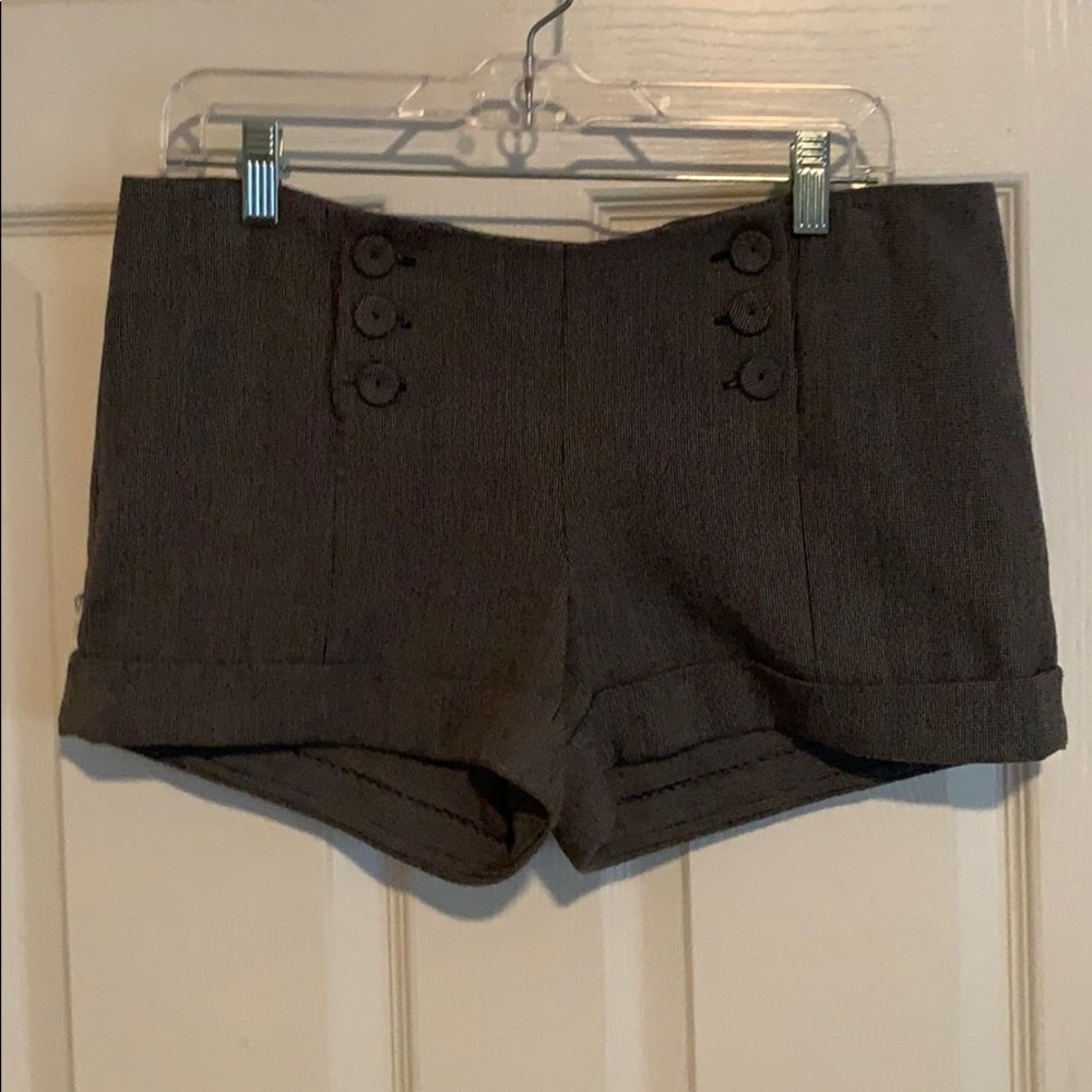 Dark grey dress shorts